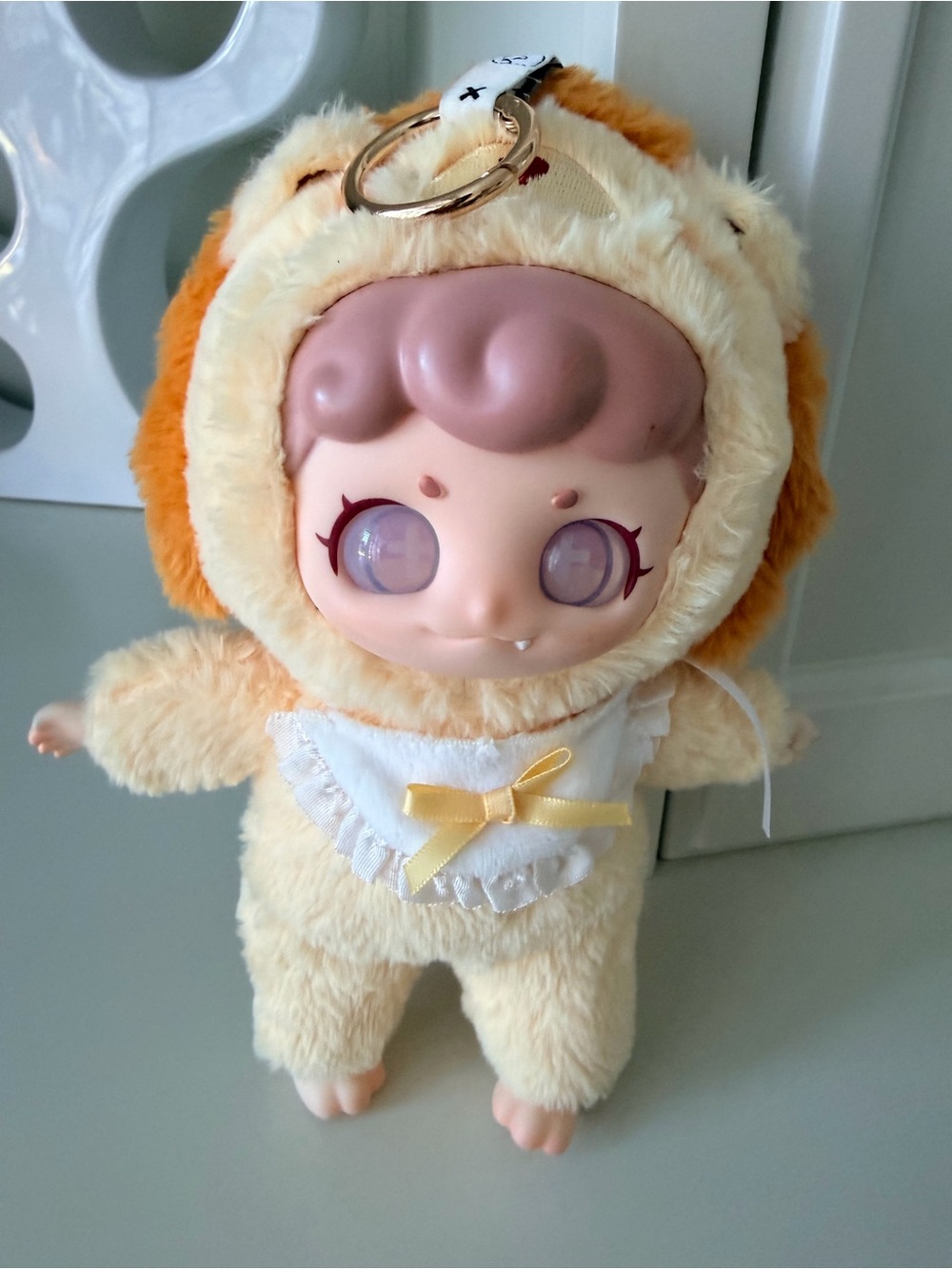 Blind Box Baby Lion Plush Purse Bag Charm Keychain Large So Cute!! Like New